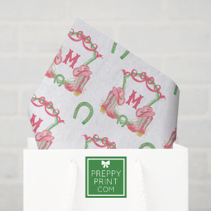 Aquarellfarben Weihnachten Boots Monogram Wappen Seidenpapier