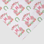 Aquarellfarben Weihnachten Boots Monogram Wappen Seidenpapier (Ausschnitt)