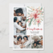 Aquarellfarben Weihnachten Fünf-Foto Collage (Vorderseite)