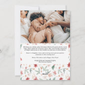 Aquarellfarben Weihnachten Fünf-Foto Collage (Rückseite)