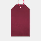 Aquarellfarben Weihnachten Geschenkanhänger (Rückseite)