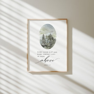 Aquarellfarben Weihnachten jedes Geschenk von oben Poster