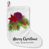 Aquarellfarben Weihnachten Kleiner Weihnachtsstrumpf (Vorderseite)