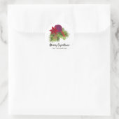 Aquarellfarben Weihnachten Runder Aufkleber (Tasche)