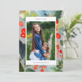 Aquarellfarben Weihnachten Stilvolle Zwei-Foto Gra (Stehend Vorderseite)