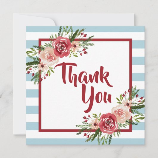 Aquarellfarben - Weihnachten Vielen Dank - Karte (Vorderseite)