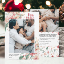 Aquarellfarben Weihnachtsfeiertage FotoCollage