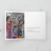 Aquarellfarben Weihnachtsgebäck Foto Karte (Innenseite)