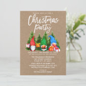 Aquarellfarben Weihnachtsgebäck Party Kraft Einladung (Stehend Vorderseite)