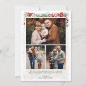 Aquarellfarben Weihnachtskarte für fröhliches und Karte (Rückseite)