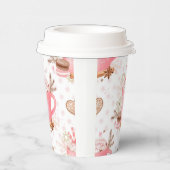 Aquarellfarben Weihnachtskekse und Kakao Pappbecher (Rechts)