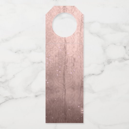 Aquarellfarben Weißblütenkaktus Flaschenanhänger (Rückseite)