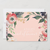 Aquarellfarben werden Sie mein Name für eine Bride Einladung (Vorderseite)