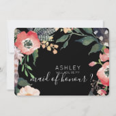 Aquarellfarben werden Sie mein Name für eine Bride Einladung (Vorderseite)