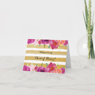 Aquarellfarben werden Sie meine Bridesmaid-Rose se Einladung