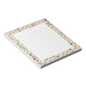 Aquarellfarben Wildblume Florals Notepad Notizblock (angewinkelt)
