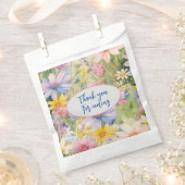 Aquarellfarben Wildblumen Brautparty Gefälligkeits Geschenktütchen (Ausgeschnitten)
