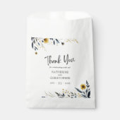 Aquarellfarben Wildblumen Elegant Vielen Dank für  Geschenktütchen (Vorderseite)