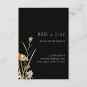 Aquarellfarben-Wildblumen für Schwarzhandelsproduk Begleitkarte (Rückseite)