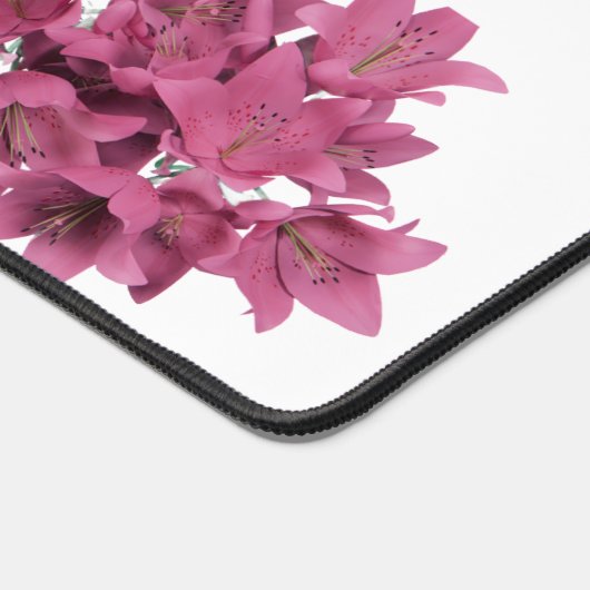 Aquarellfarben-Wildblumen Personalisierter Skriptn Schreibtischunterlage (Ecke)