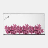 Aquarellfarben-Wildblumen Personalisierter Skriptn Schreibtischunterlage (Vorderseite)