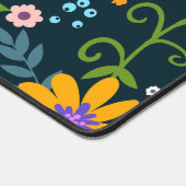 Aquarellfarben Wildblumen Personalisierter Skriptn Schreibtischunterlage (Ecke)