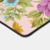 Aquarellfarben Wildblumen Personalisierter Skriptn Schreibtischunterlage (Ecke)