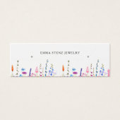 Aquarellfarben Wildblumen sammeln Hoop Stud Mini C (Vorderseite)