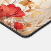 Aquarellfarben Wildblumen Schmetterling Personalis Schreibtischunterlage (Ecke)