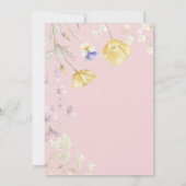 Aquarellfarben Wildblumen Süß 16 Einladung (Rückseite)