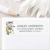 Aquarellfarben Wildblumen zeigen grüne Rücksendead (Insitu)