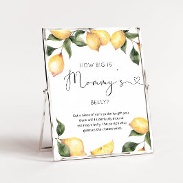 Aquarellfarben-Zitrone, wie groß das Bauchposter d Poster