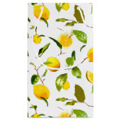 Aquarellfarben - Zitronen und Blätter 16 Kleine Geschenktüte (Rückseite)