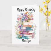 Aquarellfarben zum Geburtstag Karte (Gelbe Blume)