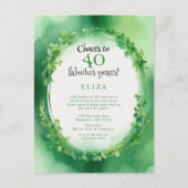 Aquarellfarben zum Geburtstag von Patrick Postkarte (Vorderseite)