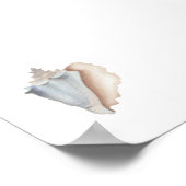 Aquarellfarbendruck Poster (Ecke)