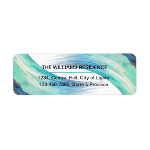 Aquarellfarbene Aquamarine Meerbrush Pinselstriche
