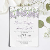 Aquarellfarbene Bläserkalligraphie Skript Elegante Einladung