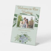 Aquarellfarbene Blätter 08a Foto Sockelschild (Vorderseite)