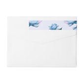 Aquarellfarbene Blume 10 (Rückseite)