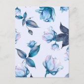 Aquarellfarbene Blume 10 Postkarte (Vorderseite)