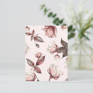 Aquarellfarbene Blume 11 Postkarte