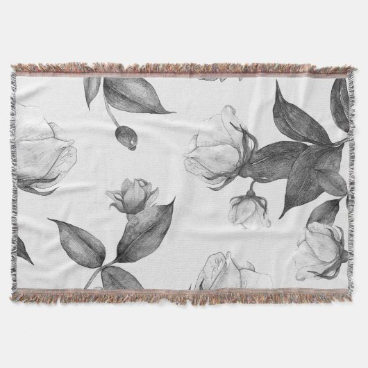 Aquarellfarbene Blume 12 Decke (Vorderseite)