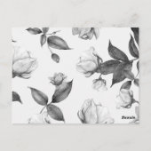 Aquarellfarbene Blume 12 Postkarte (Rückseite)