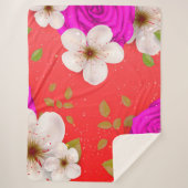 Aquarellfarbene Blume 14 Sherpadecke (Vorderseite)