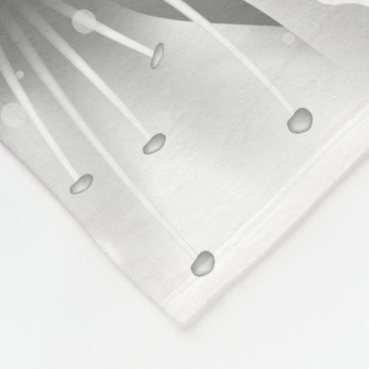 Aquarellfarbene Blume 15 Fleecedecke (Ecke)