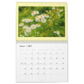 Aquarellfarbene Blume 2026 Kalender (Mär 2027)