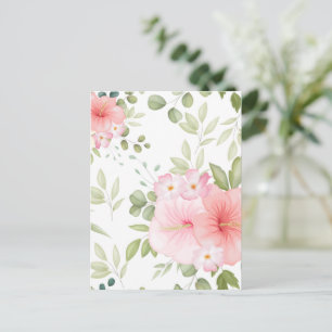 Aquarellfarbene Blume 20 Postkarte