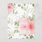 Aquarellfarbene Blume 20 Postkarte (Vorderseite)