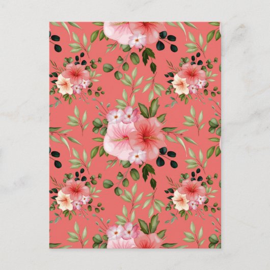 Aquarellfarbene Blume 26 Postkarte (Vorderseite)